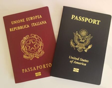 Fake Italy passport