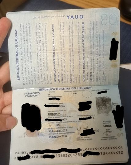 Uruguay passport real